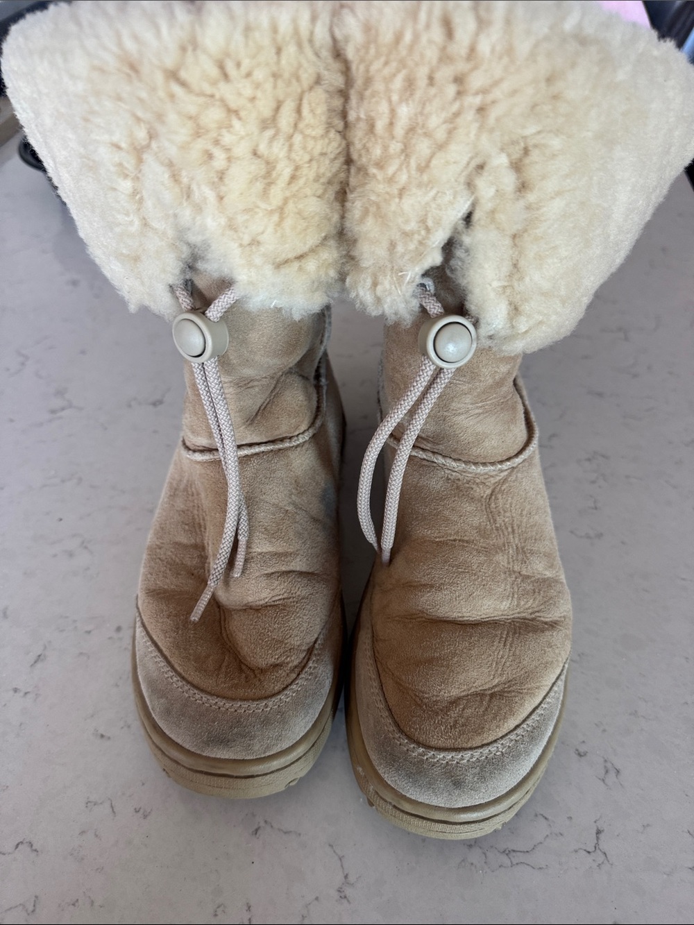 UGG Women's Winter Shearling-Lined Tan Boots